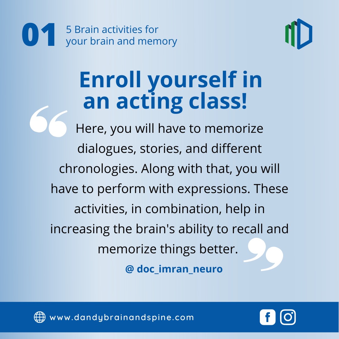 Enroll yourself in an acting class!-Dandy-brain-and-spine